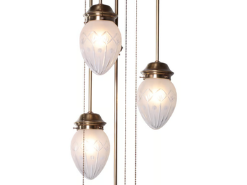 PANNON III - Handmade brass pendant lamp by Patinas Lighting - view 3